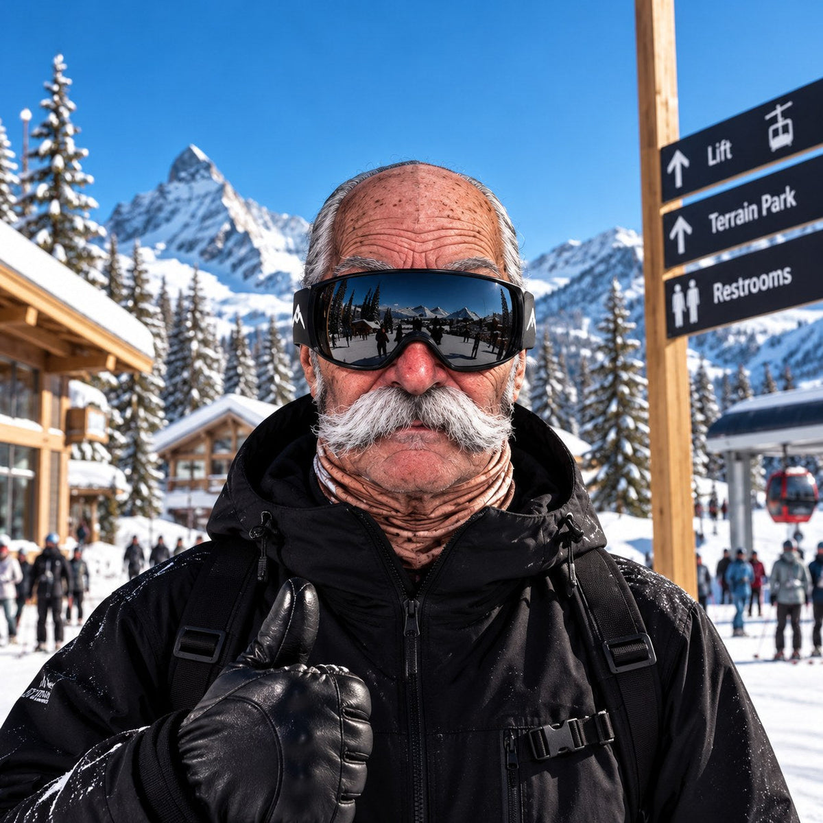 Cagoule Papy Moustachu